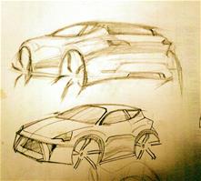 rear view sketch...